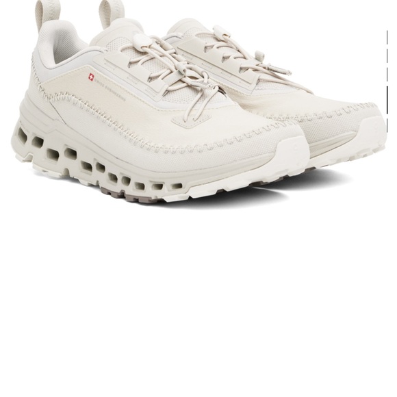 On Running Shoes - On Running Men's Cream/Off-White Performance Sneakers